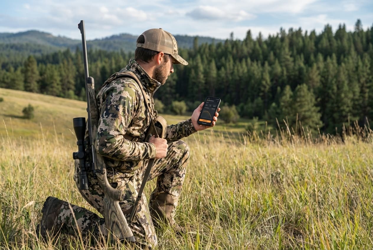 Hunter using Xzerro in the field